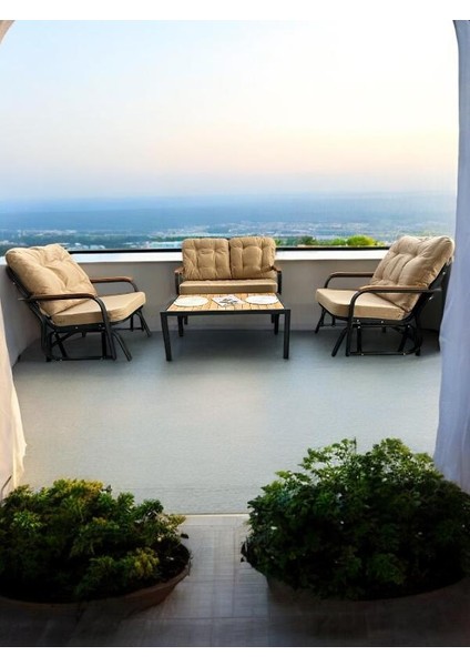 Star’s City Sallanabilir 2’li Oturma Grubu Bahçe ve Balkon Takımı