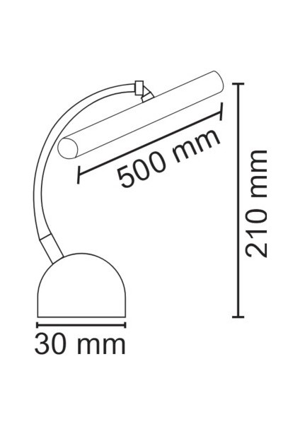 Dekoratif LED Aplik Siyah 9W 3000K Sarı
