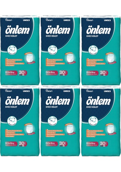 Emici Külot Hasta Bezi Medium Orta 180 Adet