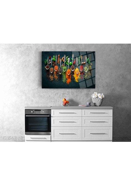 Baharatlar Cam Tablo Mutfak Tablosu Salon Tablosu Modern Tablo fiyatları