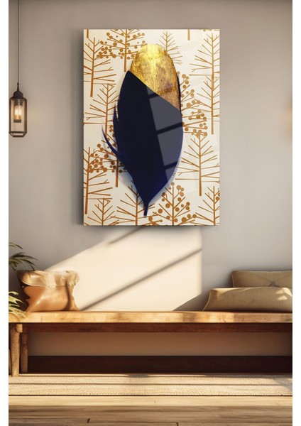 Ağaç Desenler ve Yaprak Dekoratif Cam Tablo Modern Tablo Soyut Tablo Salon Tablosu fiyatları