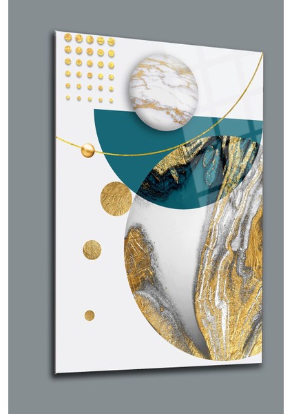 Mermer Desen Şekiller Kırılmaz Cam Tablo Soyut Tablo Minimalist Tablo Salon Tablosu Cam Sanat