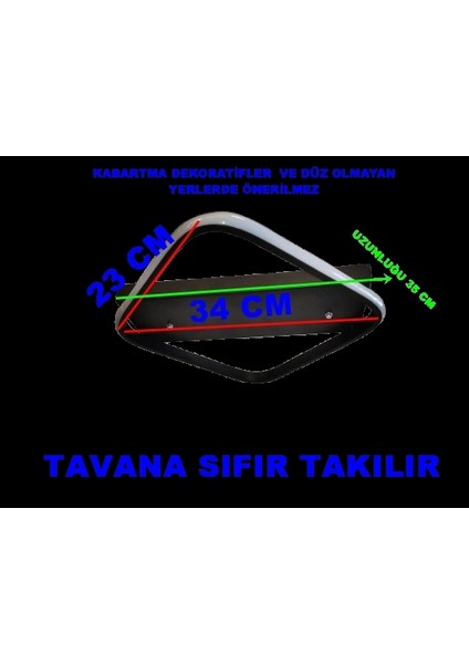Tekli Küçük Plafonyer LED Avize Siyah Kasa Üç Renk 6500K/4000K/3000K (Beyaz Ilık/beyaz/sarı (Günışığı)) fiyatları