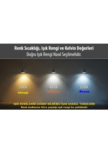 Tekli Küçük Plafonyer LED Avize Siyah Kasa Üç Renk 6500K/4000K/3000K (Beyaz Ilık/beyaz/sarı (Günışığı)) modelleri