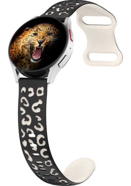 Samsung Galaxy Watch 7-6-5-4 & Huawei Watch Gt2-Gt3-Gt4 42MM Uyumlu A+Kalite Leopar Desenli Kordon