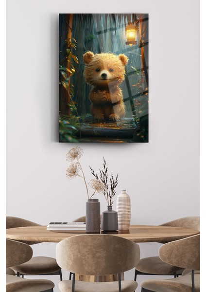 Sevimli Ayı Kırılmaz Cam Tablo Modern Tablo Ev Dekorasyonu Salon Ofis Tablosu fiyatları