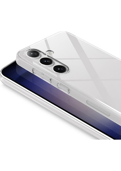 Samsung Galaxy S25 Plus Kılıf Darbe Emici Şeffaf Pürüzsüz Sert Pc Şık Görünüm Kapak