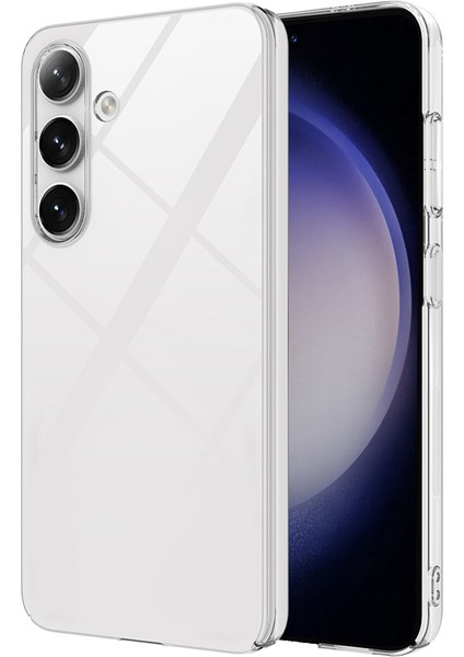 Samsung Galaxy S25 Plus Kılıf Darbe Emici Şeffaf Pürüzsüz Sert Pc Şık Görünüm Kapak