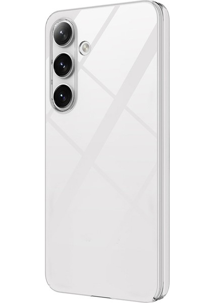 Samsung Galaxy S25 Plus Kılıf Darbe Emici Şeffaf Pürüzsüz Sert Pc Şık Görünüm Kapak
