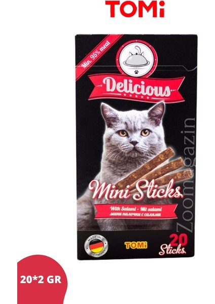 Kedi Mini Stick Salamlı 20x2gr 40gr