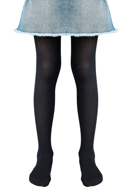 Kız Çocuk 3'lü Micro 50 Den Siyah-Beyaz-Beyaz Mus Külotlu Çorap fırsatları