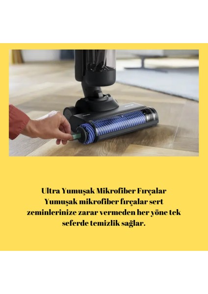 Phılıps Islak & Kuru Temizlik Kablosuz Dikey Süpürge