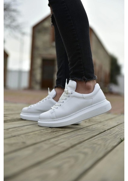 SHO257 Bağcıklı Yüksek Taban Cbt Estrella Erkek Ayakkabı Beyaz indirimleri