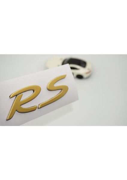 Porsche 911 Rs Bagaj Sarı Gold Abs Yazı Logo Amblem