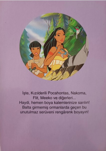 Pocahontas Boyama Kitabı (Küçük Boy)