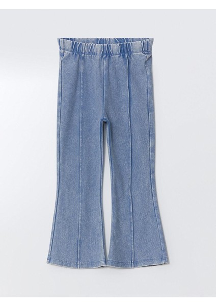 Beli Lastikli Kız Çocuk Ispanyol Paça Tayt