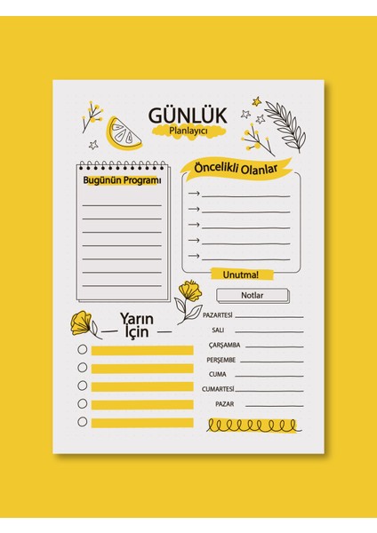 A4 2’li Set – 60 Adet Günlük Planlayıcı