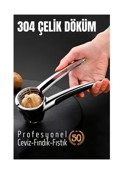 Winwinstore Fındık ve Ceviz Kırıcı 304 Paslanmaz Çelik
