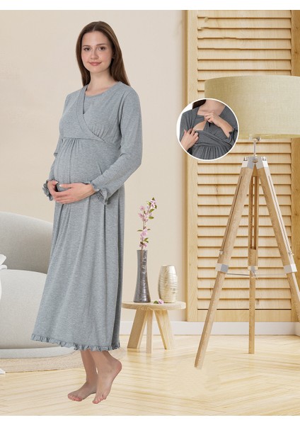 Dvina Effortt Lohusa Gecelik Gri - 4043