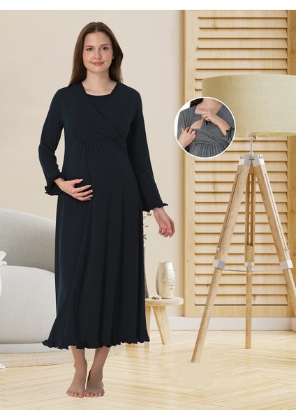 Lohusa Gecelik Lacivert - 4043