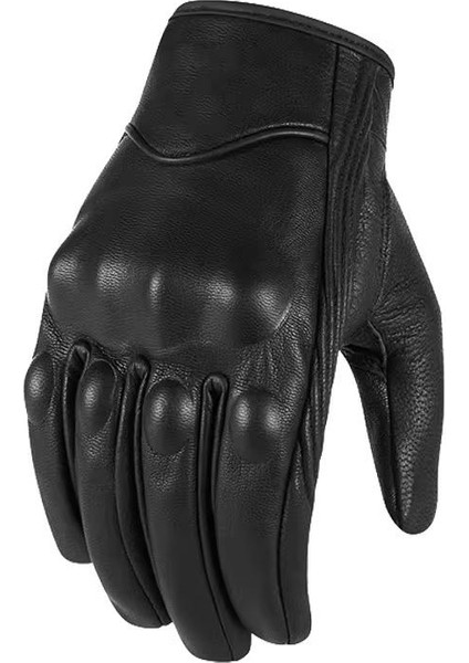 Motosiklet Eldiveni %100 Gerçek Deri Siyah Touch Özellik Unisex Korumalı Motor Eldiveni Nx-7 fırsatları