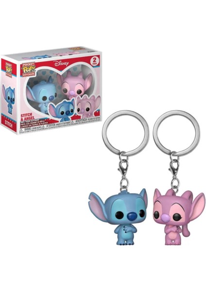 Pop Stitch ve Angel Sevgililer Günü Figür Anahtarlık