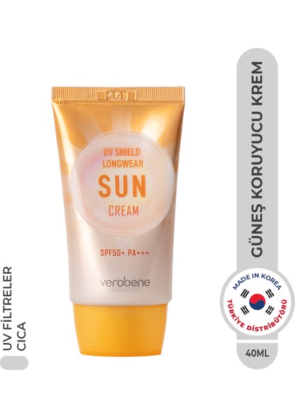 UV Shield Longwear Sun Cream SPF50 Yüksek Koruma Güneş Kremi Kore 40ml