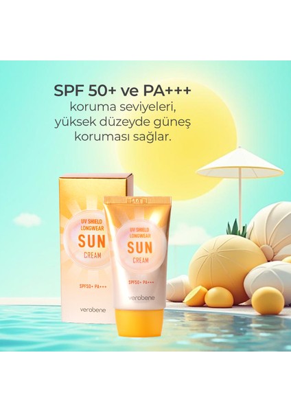 UV Shield Longwear Sun Cream SPF50 Yüksek Koruma Güneş Kremi Kore 40ml fırsatları
