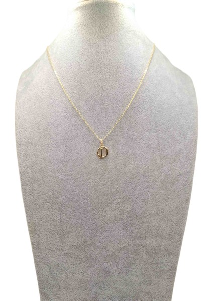 Altın Renk D Harfi Kolye