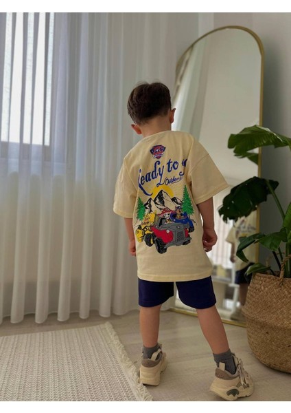 Erkek Çocuk Paw Petrol Modelli Baskılı Şortlu Pamuk Takım fiyatları