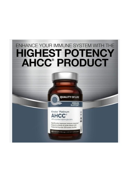 Qualıty Of Lıfe Kinoko Platinum Ahcc, 60 Vegi Capsul.orj Abd. Ozelsporcugıdaların'dan 3998