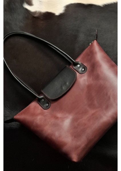 Omuz Çantası Hakiki Deri El Yapımı Büyük Boy Kadın Çantası modelleri