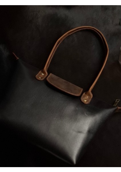 Omuz Çantası Hakiki Deri El Yapımı Büyük Boy Kadın Çantası