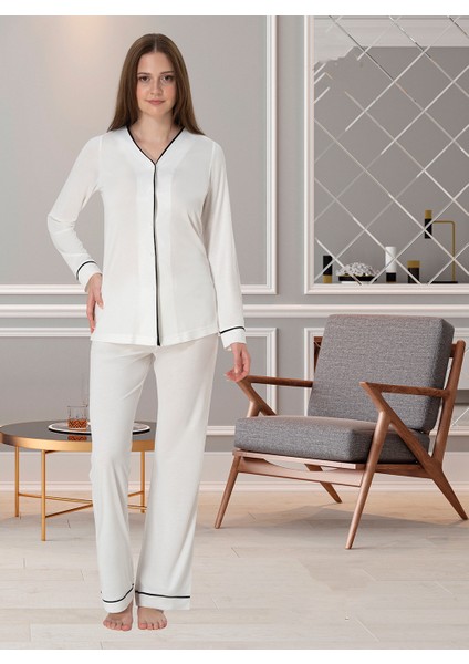 Lohusa Pijama Takımı Ekru - 5072