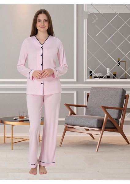 Lohusa Pijama Takımı Pembe - 5072