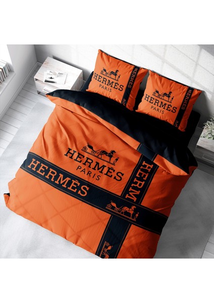 Marka Nevresim Takımı Çift Kişilik Pamuklu Saten Kumaş 6 Parça 3d Digital Baskı Duvet Cover Set
