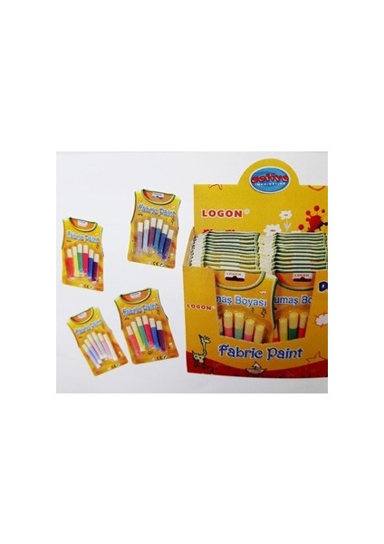 Südor Logon Kumaş Boyası 6 Renk - 3 Paket