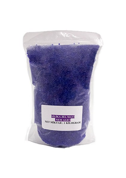 Silikajel - Mavi Nem Alıcı 1 kg - Küf Önleyici Indikatörlü