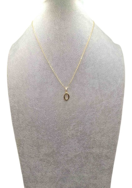 Altın Renk Ö Harfi Kolye