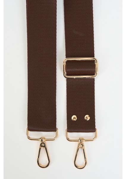 Brown Kahverengi Çanta Sapı Ayarlanabilir Gold Detaylı (Polyester) 110 cm G:4 cm modelleri