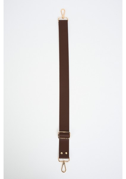 Brown Kahverengi Çanta Sapı Ayarlanabilir Gold Detaylı (Polyester) 110 cm G:4 cm indirimleri