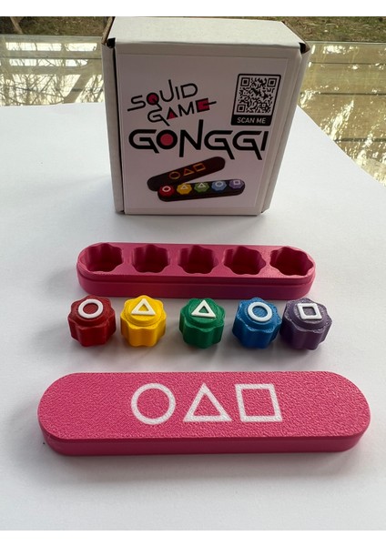 Pembe Kutulu, Çelik Bilyalı Squid Game 2 Gonggi 5 Taş Oyunu, Kalamar Oyunu Beş Taş,kore Oyunu
