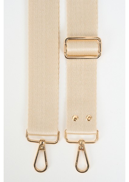 Cream Krem Çanta Sapı Ayarlanabilir Gold Detaylı (Polyester) 110 cm G:4 cm modelleri