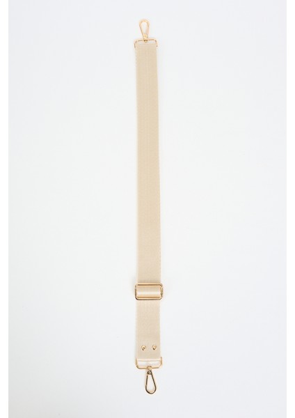 Cream Krem Çanta Sapı Ayarlanabilir Gold Detaylı (Polyester) 110 cm G:4 cm fırsatları