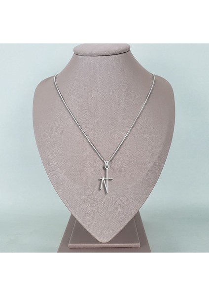 925 Ayar gümüş kolye "N"harfi SM678 fiyatları