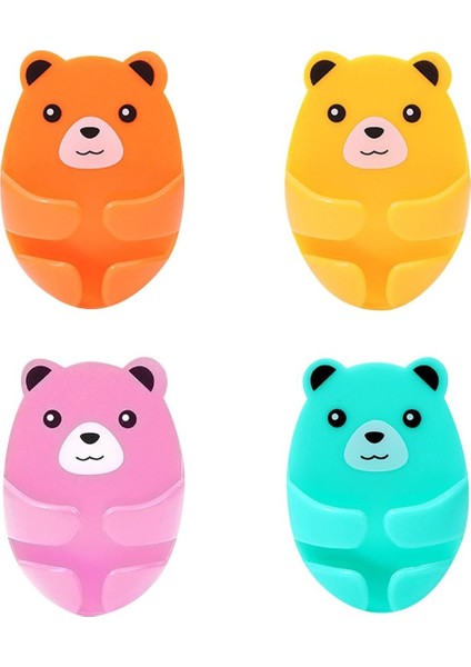 Ayıcık Desenli Çok Amaçlı 4 Lü Fiş Tutucu Kablo Düzenleyici modelleri