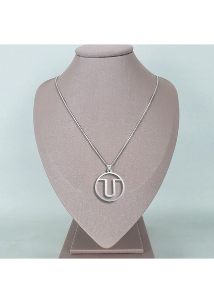 925 Ayar gümüş kolye "U"harfi SM614 fiyatları