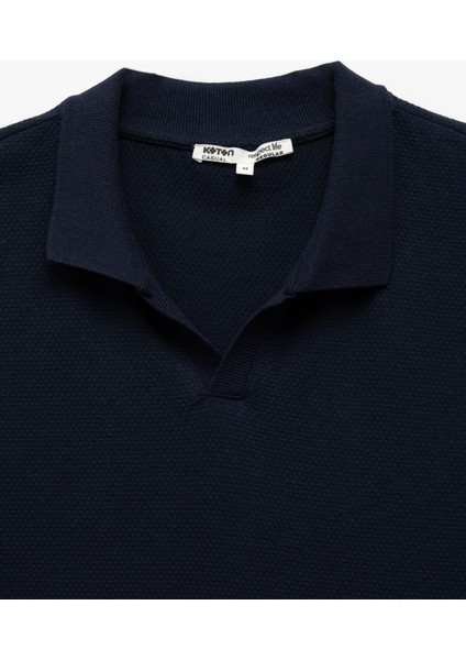 Kısa Kollu Pamuk Karışımlı Regular Fit V Yaka Polo Tişört modelleri