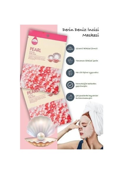 10 Adet Okyanus Incisi Kağıt Yüz Maskesi Cilt Bakım 30 ml