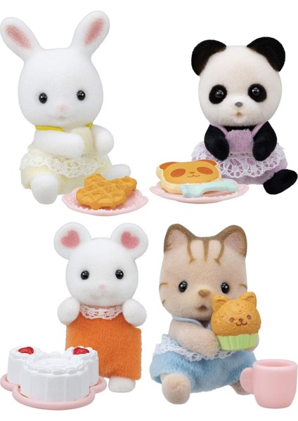 Sylvanian Families Tatlı Atıştırmalıklar Temalı Sürpriz Mini Bebek - 5 cm - 3 Adet